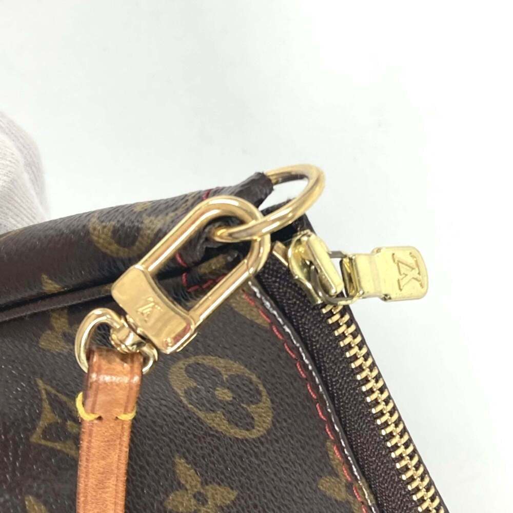 LOUIS VUITTON Authentic Brown Monogram Canvas Pochette Pouch - Picture 9 of 12